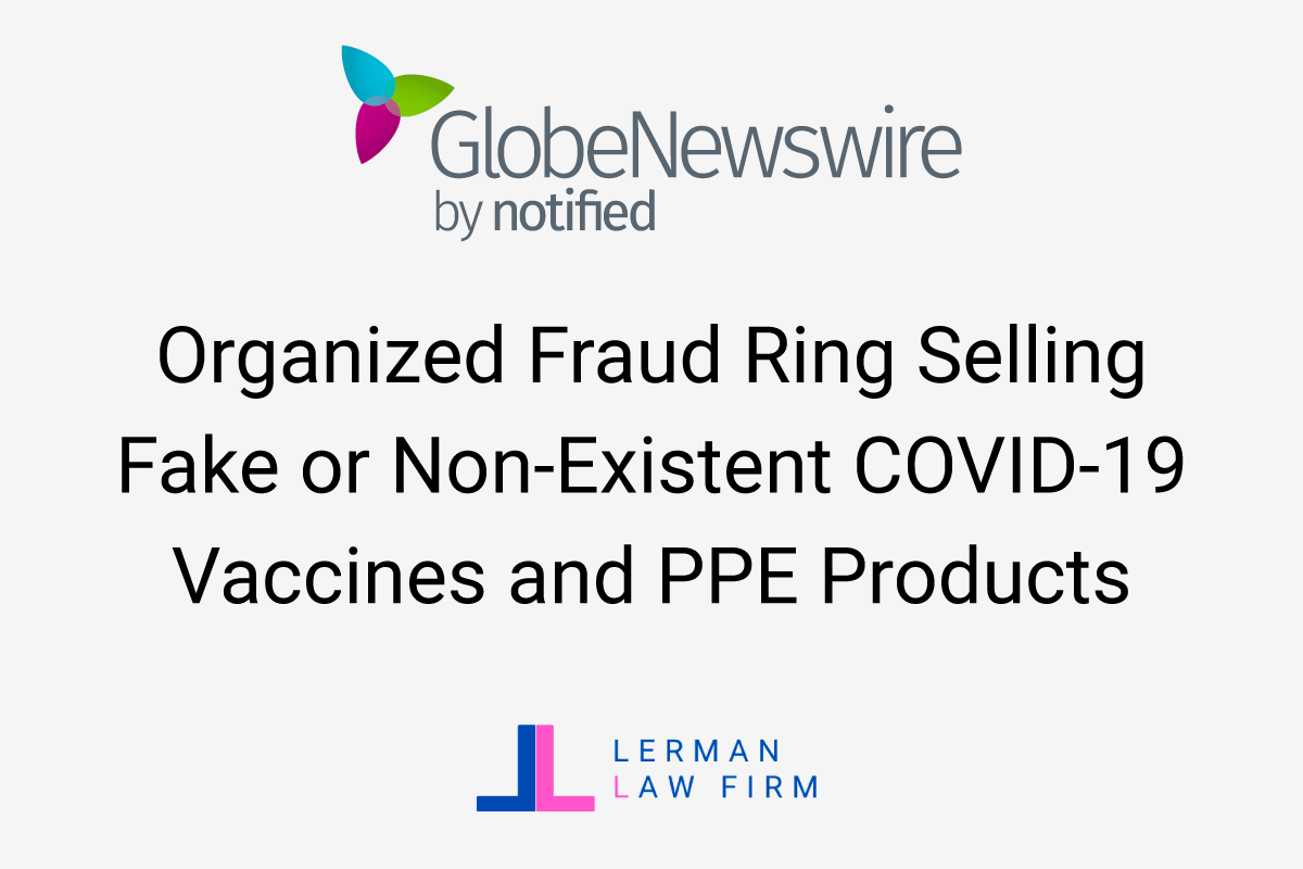 Fraud ring selling fake COVID-19 vaccines.