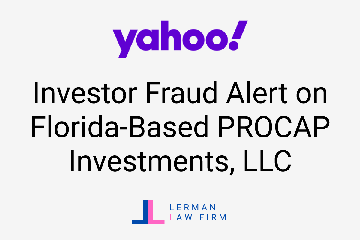 Investor Fraud Alert on PROCAP Investments.